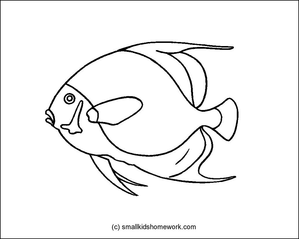 Easy Fish Coloring Pages