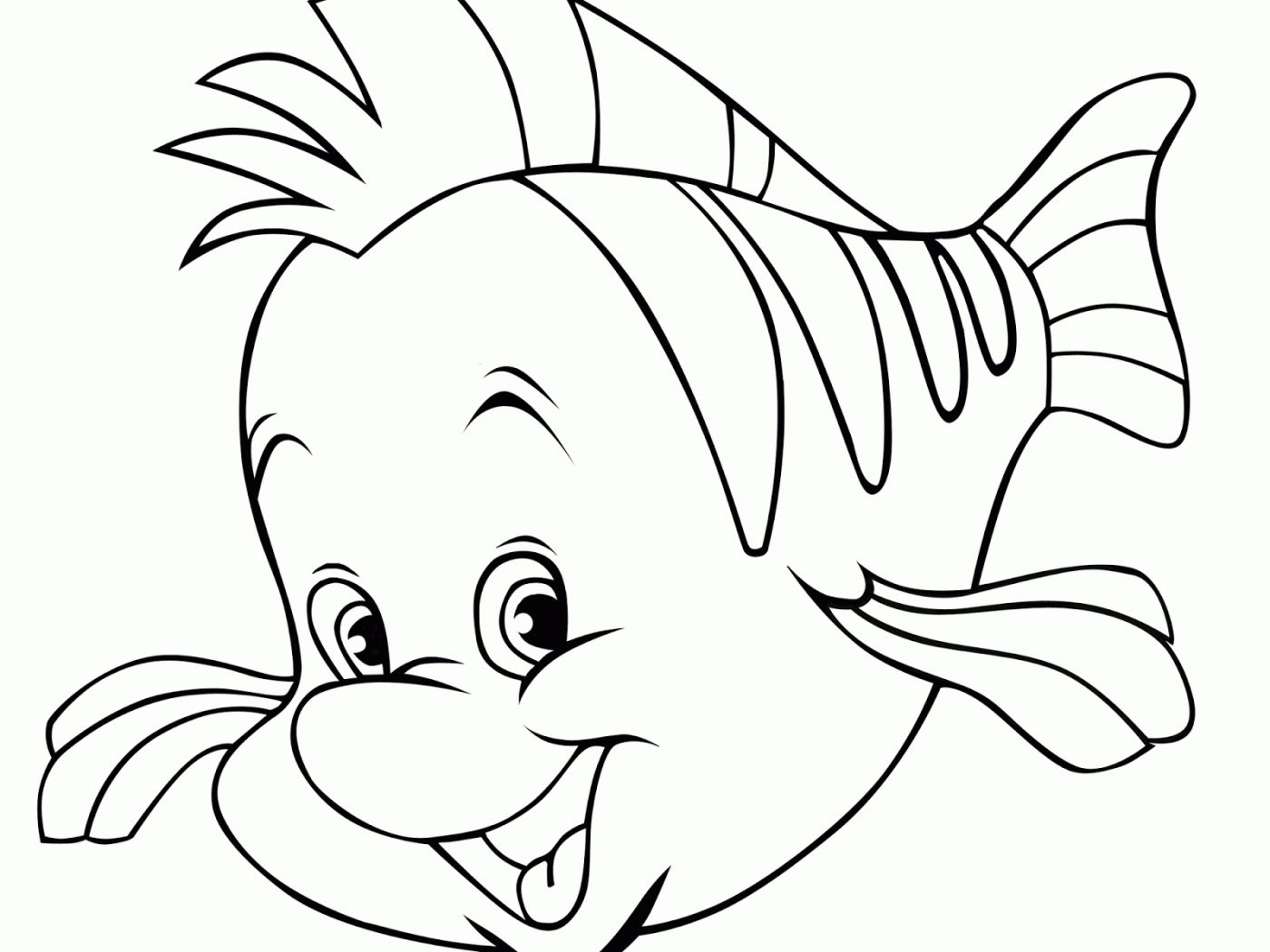 Easy Fish Coloring Pages at GetColorings.com | Free printable colorings ...