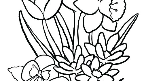 Coloring Page Of A Flower Easy Flower Coloring Pages Easy Flower 500x280 Coloring Page Of A Flower Easy Flower Coloring Pages Easy Flower