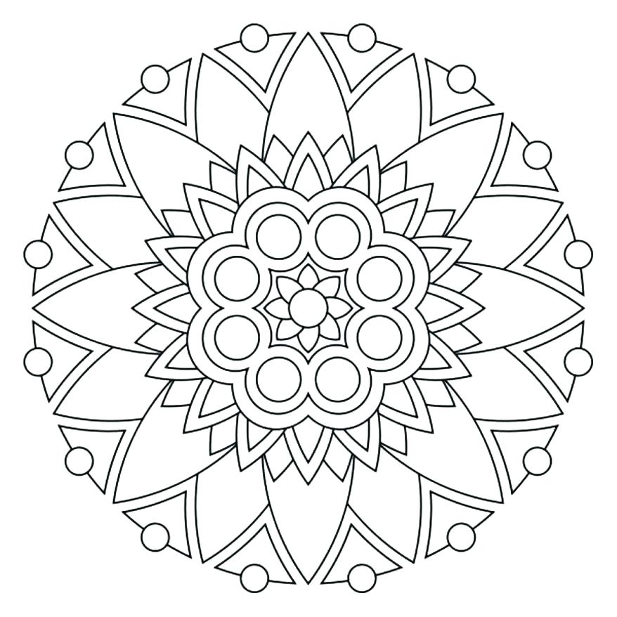 Easy Mandala Coloring Pages Mandala Coloring Simple Printable 878x878 Easy Mandala Coloring Pages Mandala Coloring Simple Printable