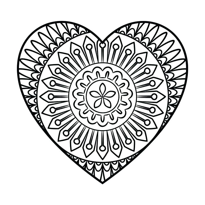 Flower Mandala Coloring Pages Heart Shape Coloring Pages Doodle 800x800 Flower Mandala Coloring Pages Heart Shape Coloring Pages Doodle