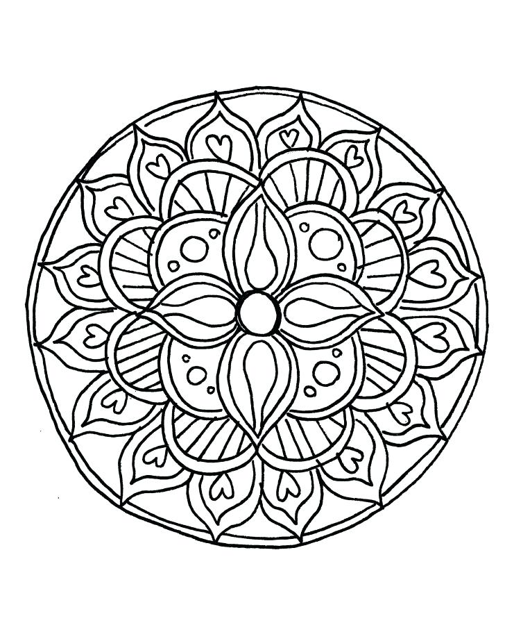 Easy Mandala Coloring Pages 728x910 Easy Mandala Coloring Pages