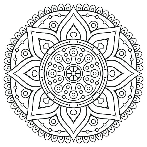 Mandala Coloring Pages Printable 500x500 Mandala Coloring Pages Printable