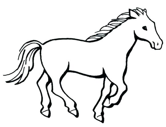 Easy Animal Coloring Pages Coloring Pages Of A Horse Easy Animal 580x443 Easy Animal Coloring Pages Coloring Pages Of A Horse Easy Animal
