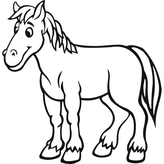 Horse Coloring Pages Simple Horse Coloring Pages Horse Easy Horse 650x650 Horse Coloring Pages Simple Horse Coloring Pages Horse Easy Horse