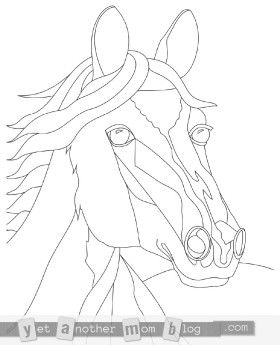 Zentangle Horse Coloring Page For Adults, Plus Bonus Easy Horse 280x345 Zentangle Horse Coloring Page For Adults, Plus Bonus Easy Horse