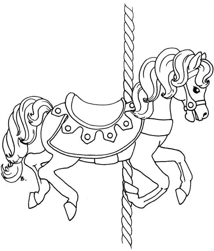 Carousel Horses Coloring Pages Stunning Carousel Animals Coloring 736x864 Carousel Horses Coloring Pages Stunning Carousel Animals Coloring