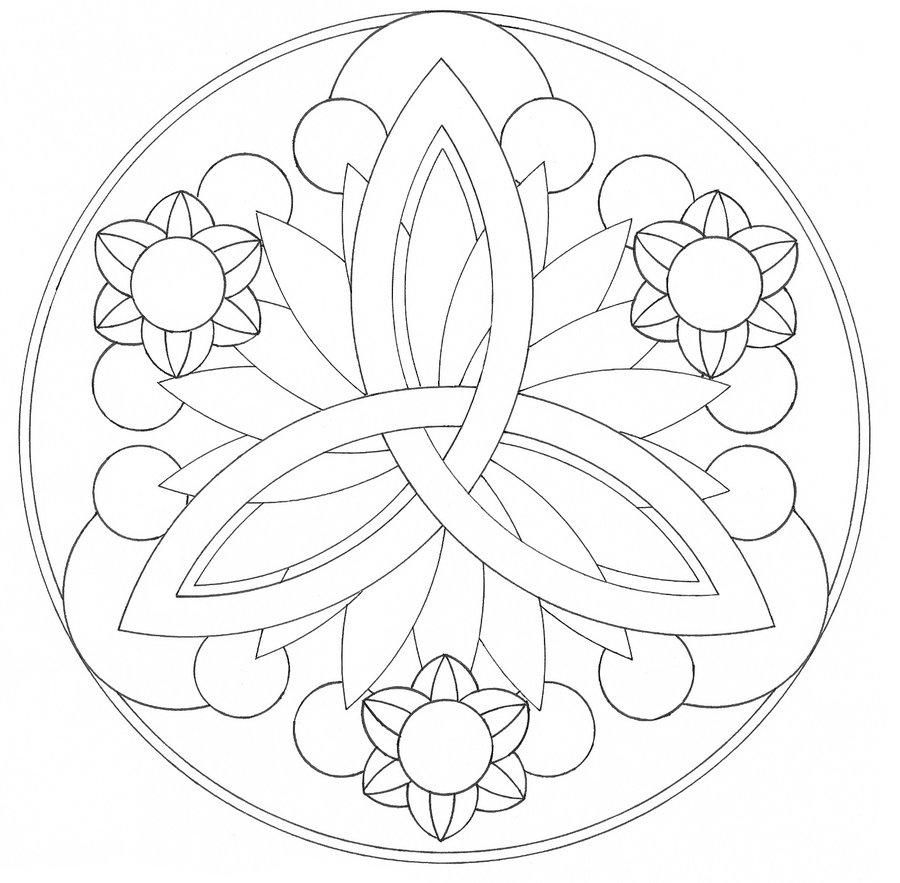 900x883 Easy Mandala Coloring Pages