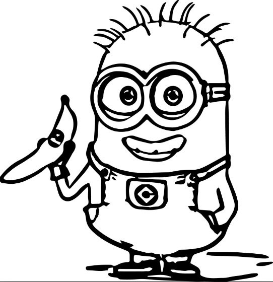 Top 15 Cutest Minion Coloring Page For Kids 542x560 Top 15 Cutest Minion Coloring Page For Kids