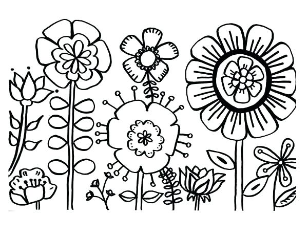 Flower Colorings Best Flower Coloring Pages Ideas On Flower 600x463 Flower Colorings Best Flower Coloring Pages Ideas On Flower