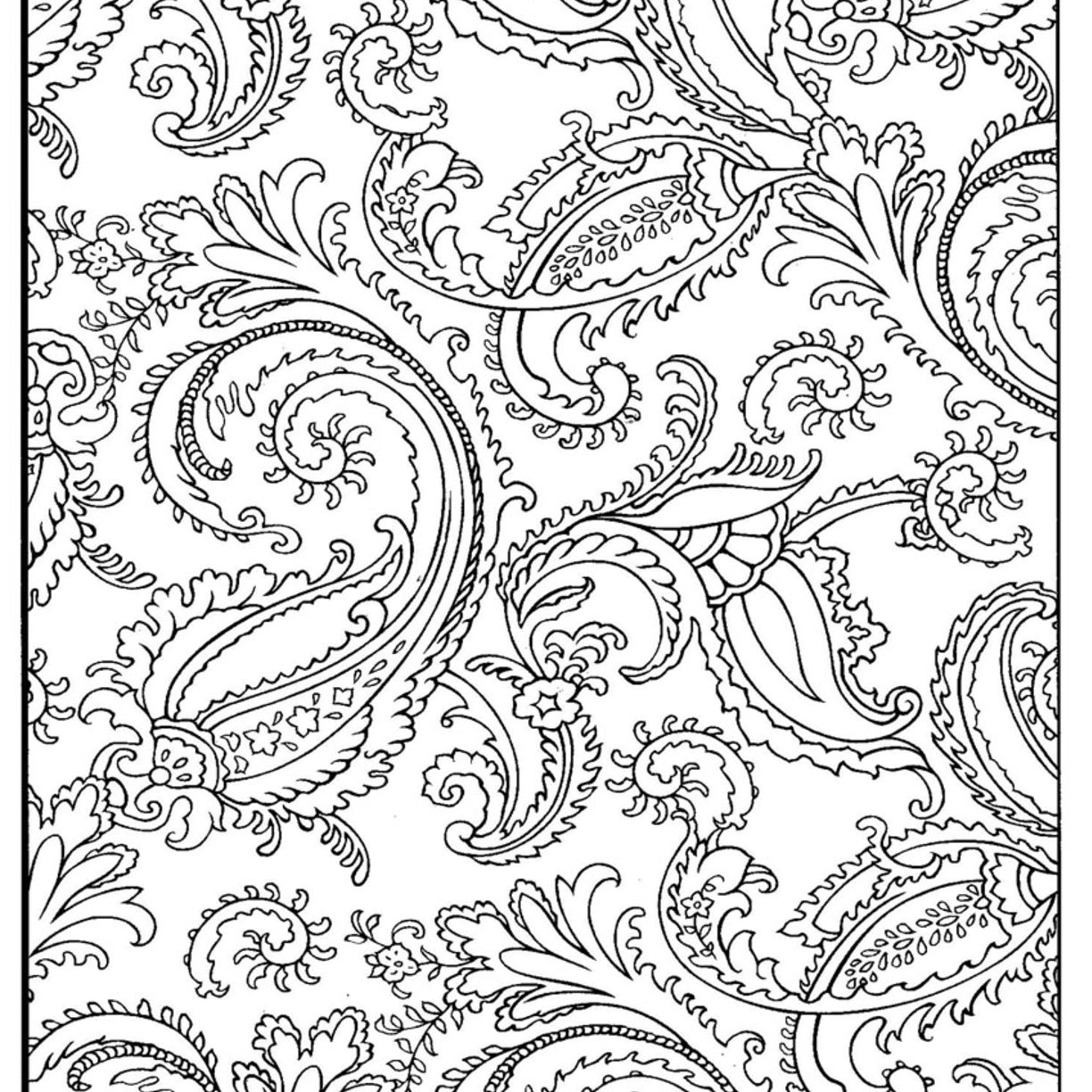Paisley Coloring Pages Printable Many Interesting Wonderful Page 1224x1224 Paisley Coloring Pages Printable Many Interesting Wonderful Page