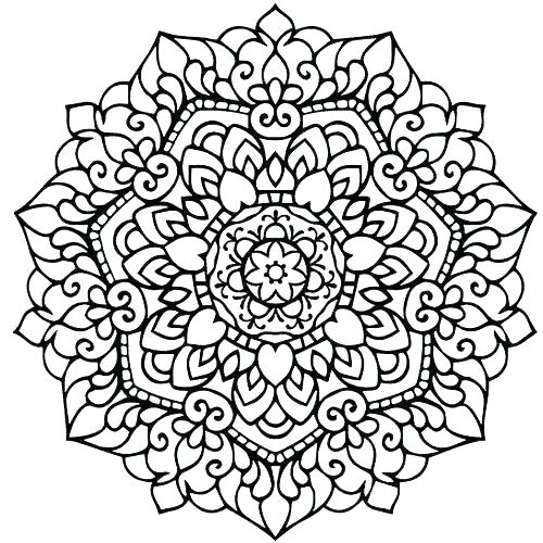 500x500 Easy Mandala Coloring Pages Cool Designs Coloring Pages Pattern