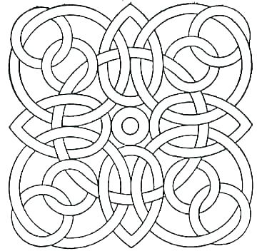 360x352 Celtic Knot Coloring Pages Mandala Coloring Pages Easy Mandala