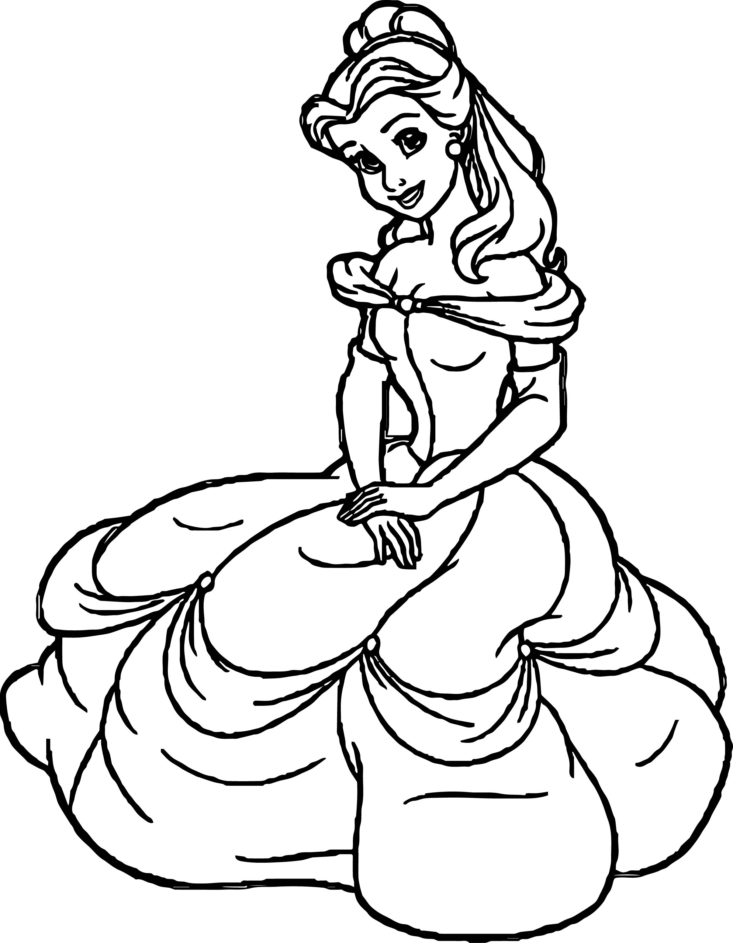 2411x3101 Beautiful Easy Disney Princess Coloring Pages