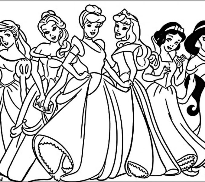 Easy Princess Coloring Pages at GetColorings.com | Free printable ...