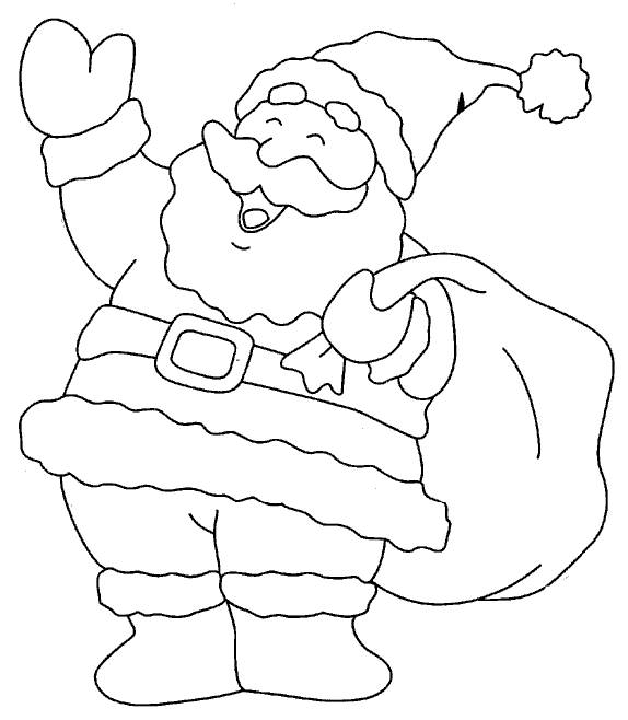 Easy Santa Coloring Pages at GetColorings.com | Free printable ...