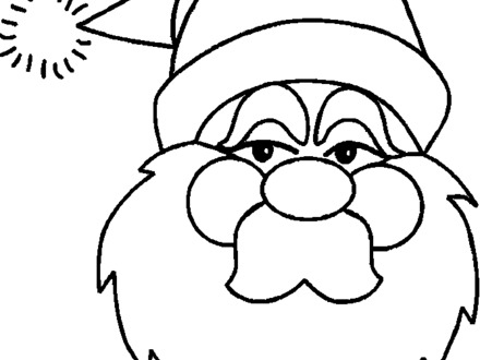 44 Christmas Santa Coloring Pages, Christmas Coloring Pages 440x330 44 Christmas Santa Coloring Pages, Christmas Coloring Pages