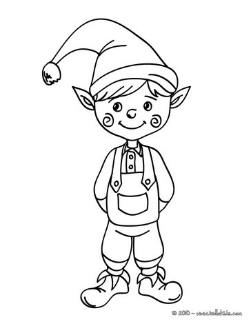 Santa's Helpers Coloring Pages 364x470 Santa's Helpers Coloring Pages