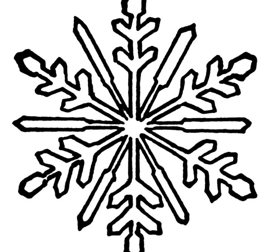 885x864 Free Snowflake Coloring Pages Printable Unique Adult Christmas