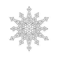 230x230 Top 20 Snowflake Coloring Pages For Your Little Ones