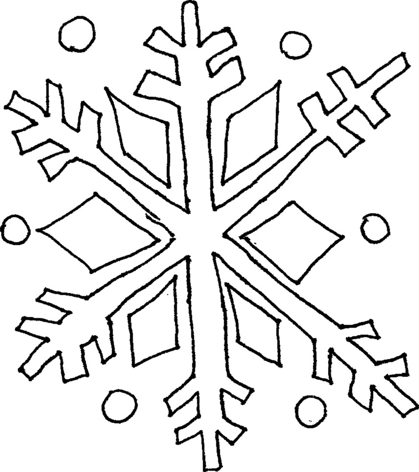856x964 Free Printable Snowflake Coloring Pages For Kids
