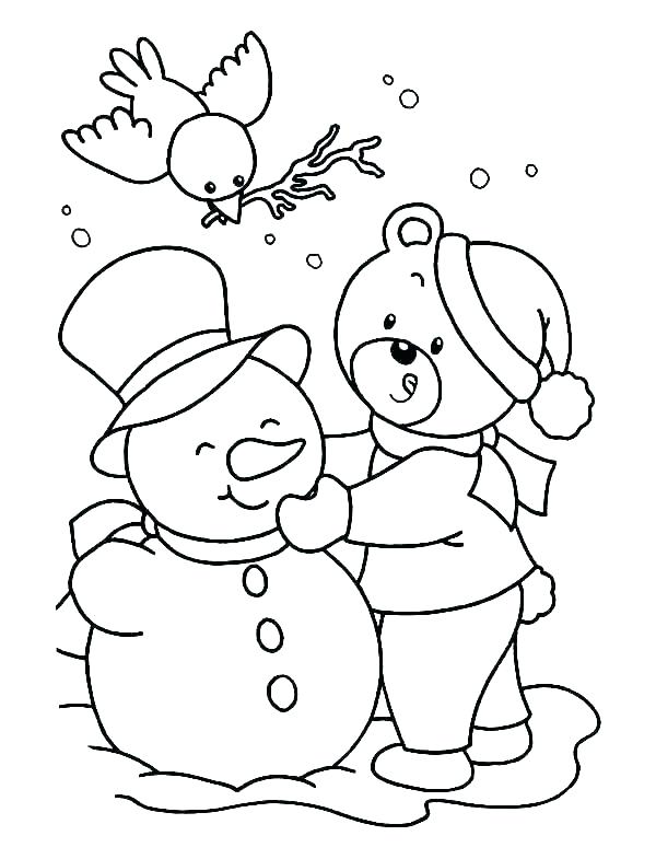 600x785 Free Snowman Coloring Pages Easy Snowman Coloring Pages Free