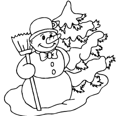 230x230 Top 20 Free Printable Snowman Coloring Pages Online