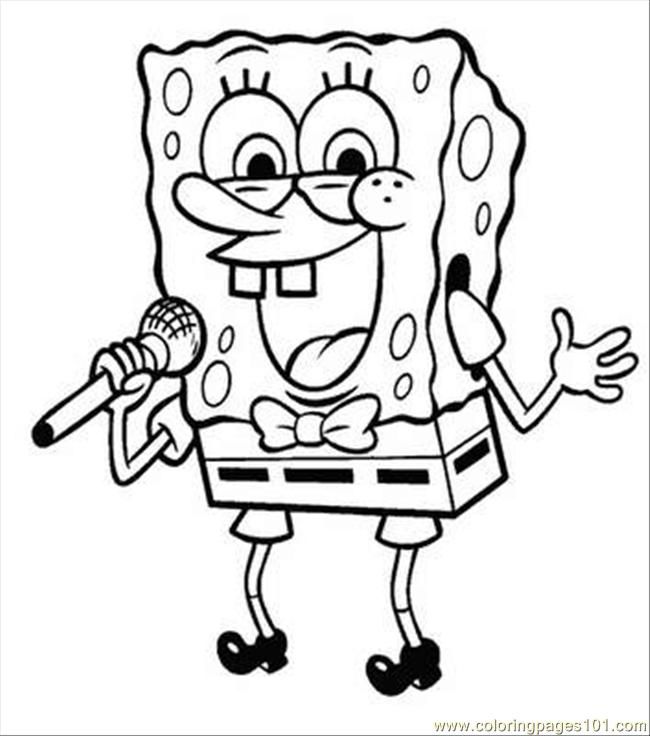 Easy Spongebob Coloring Pages Bgcentrum 650x736 Easy Spongebob Coloring Pages Bgcentrum
