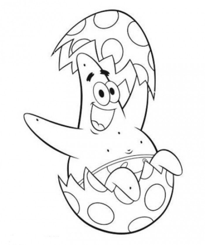 Spongebob Squarepants Easter Egg Coloring Pages 700x837 Spongebob Squarepants Easter Egg Coloring Pages