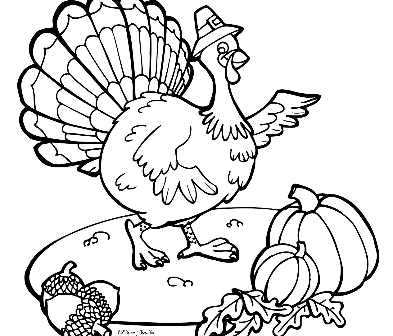 Free Turkey Printable Coloring Page Thanksgiving Pages 1266x1080 Free Turkey Printable Coloring Page Thanksgiving Pages