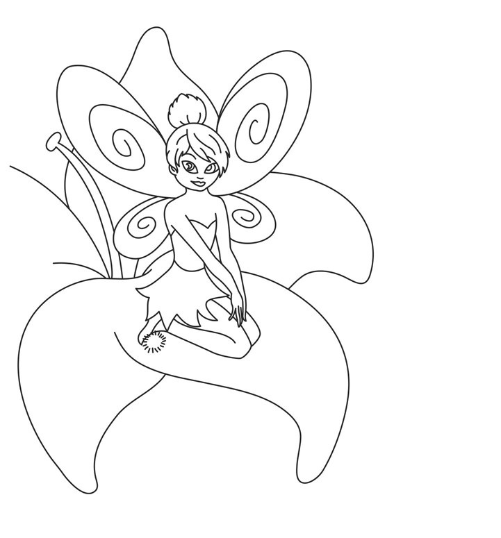 Free Printable Tinkerbell Coloring Pages For Kids 721x775 Free Printable Tinkerbell Coloring Pages For Kids