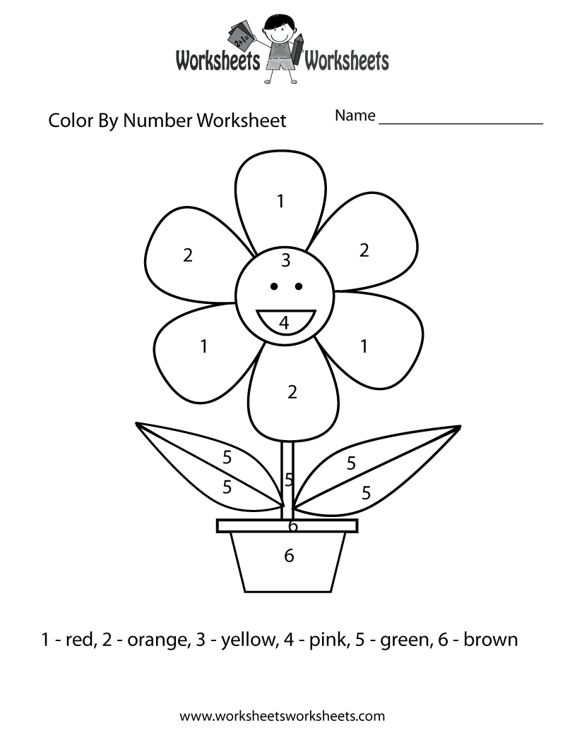 Easy Color By Number Worksheet Printable Kiddo Stuff 800x1035 Easy Color By Number Worksheet Printable Kiddo Stuff
