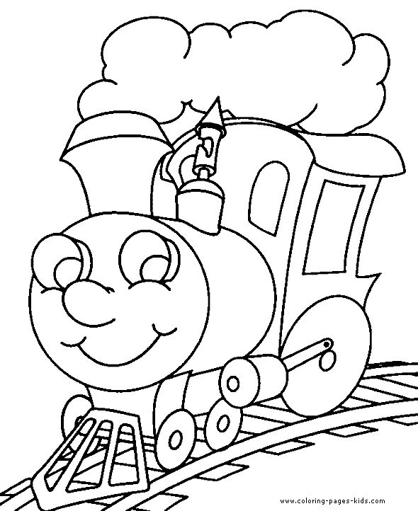 Easy Train Coloring Pages
