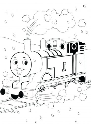 370x500 Coloring Pages ~ Thomas The Tank Engine Coloring Pages Easy Train