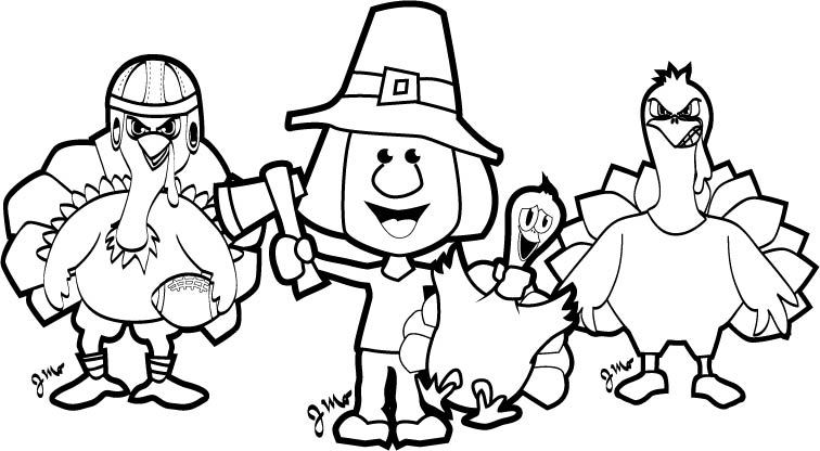 756x416 Thanksgiving Coloring Pages!! Skybacher's Locker
