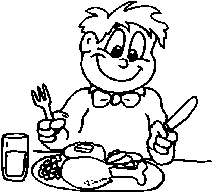 728x664 Thanksgiving Dinner Coloring Pages