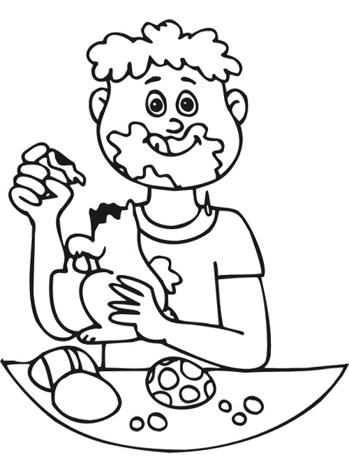 500x655 Eating Coloring Pages