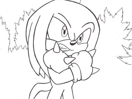 440x330 Knuckles The Echidna Coloring Pages 23 Knuckles Coloring Pages