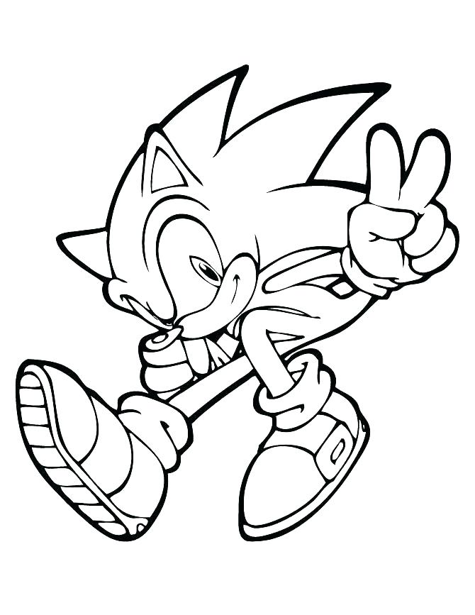 670x867 Knuckles The Echidna Coloring Pages