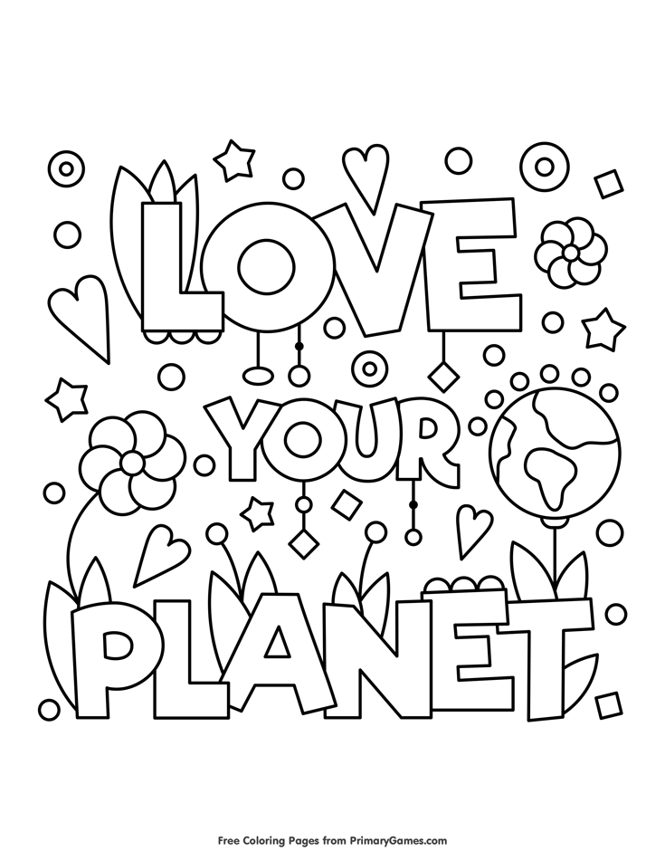 Earth Day Coloring Pages Ebook Love Your Planet Ecology, Free 735x951 Earth Day Coloring Pages Ebook Love Your Planet Ecology, Free
