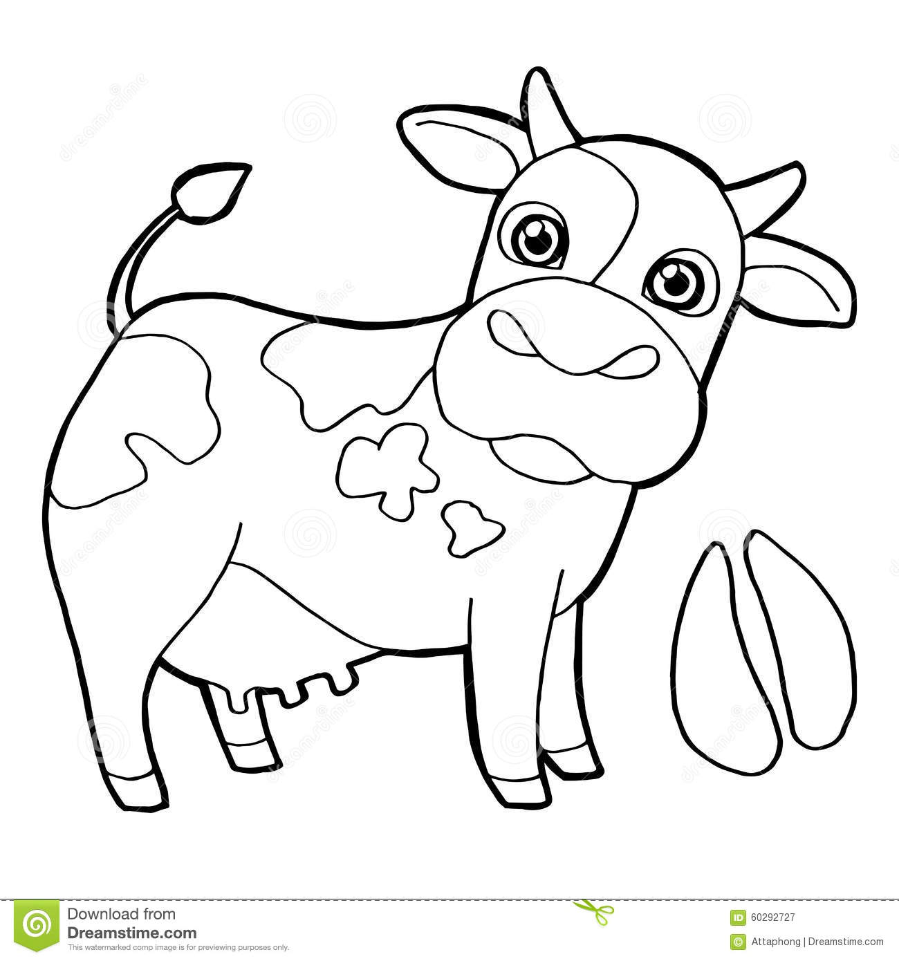 Mainstream Cow Picture To Colordult Coloring Pages 1300x1390 Mainstream Cow Picture To Colordult Coloring Pages