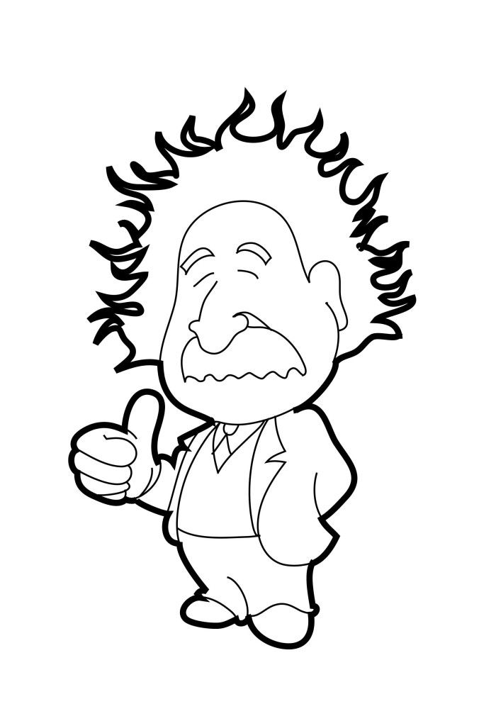 Albert Einstein Put Thumbs Up Coloring Pages Pictures A New Coat 700x993 Albert Einstein Put Thumbs Up Coloring Pages Pictures A New Coat