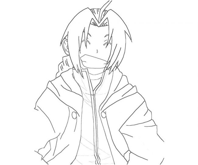 650x542 Edward Elric Coloring Pages Nice Coloring Pages For Kids