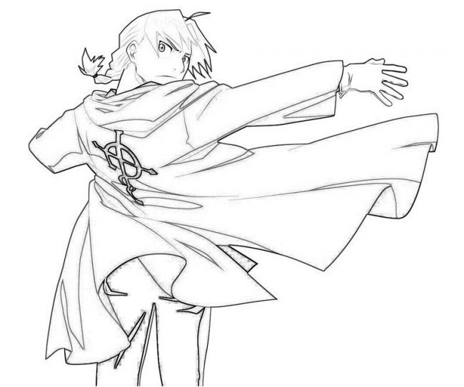 650x542 Edward Elric Coloring Pages E4 Nice Coloring Pages For Kids