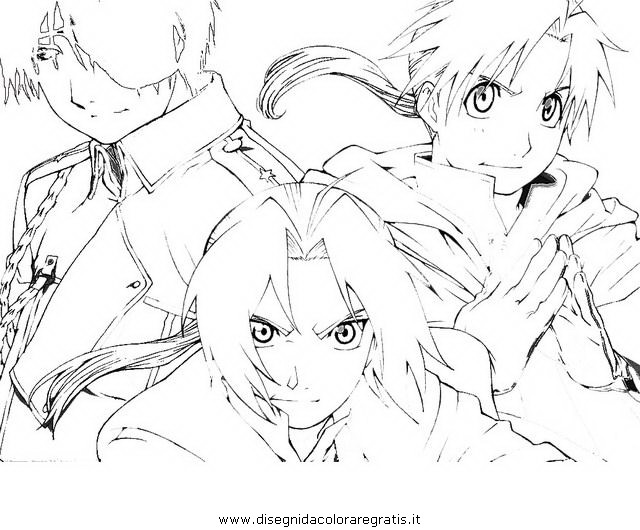 640x530 Fullmetal Alchemist Coloring Pages