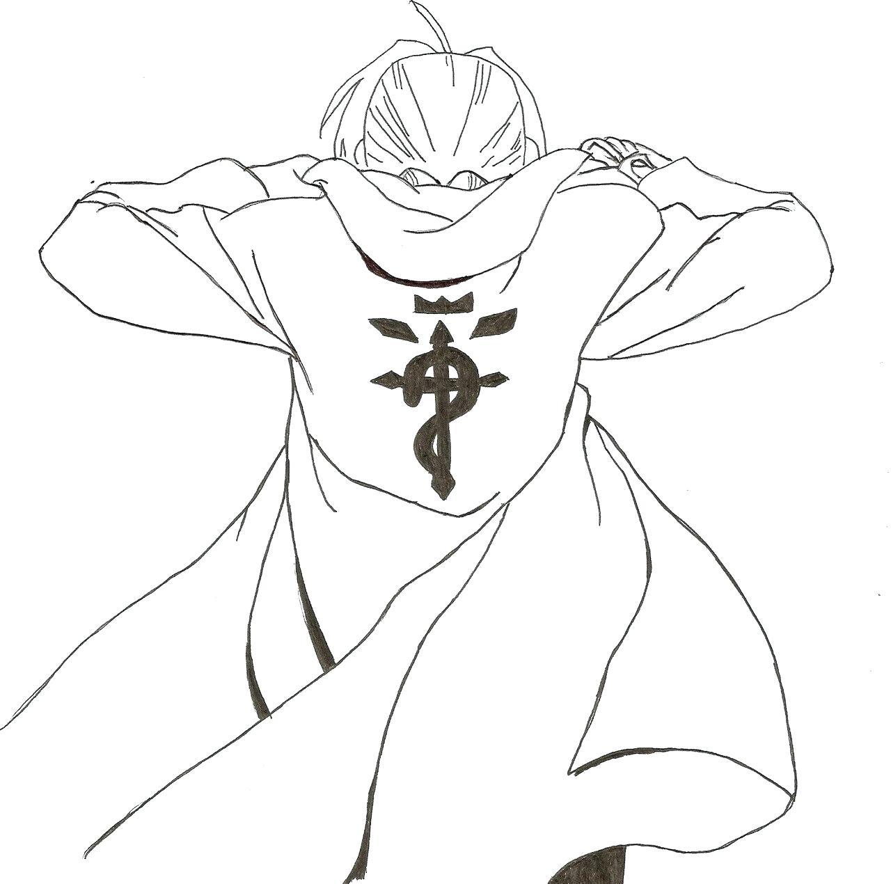 1280x1270 Fullmetal Alchemist Coloring Pages And By Printable