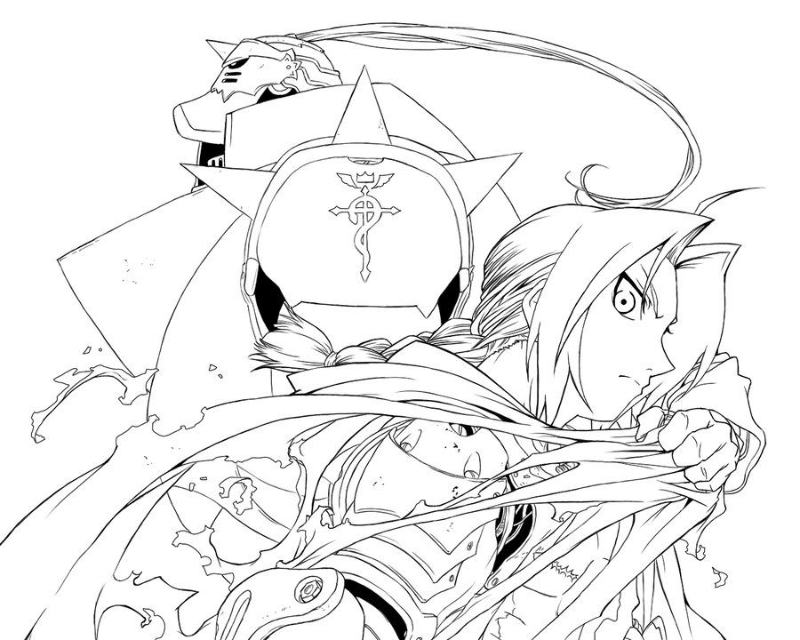 900x720 Fullmetal Coloring Page By Crossing Dark On Lineart