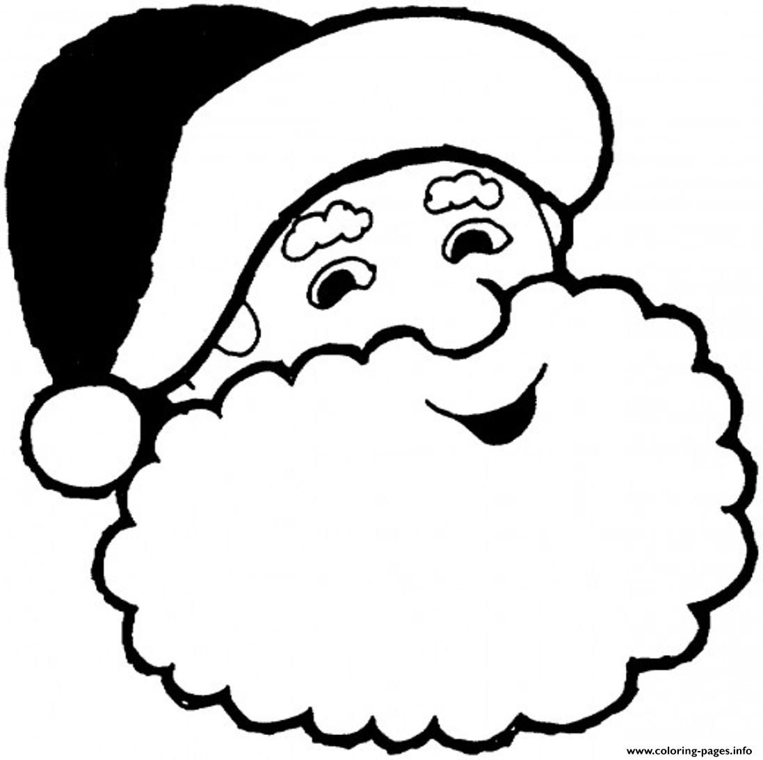 1097x1093 Print Smiling Santa Claus S78d7 Coloring Pages Free Christmas