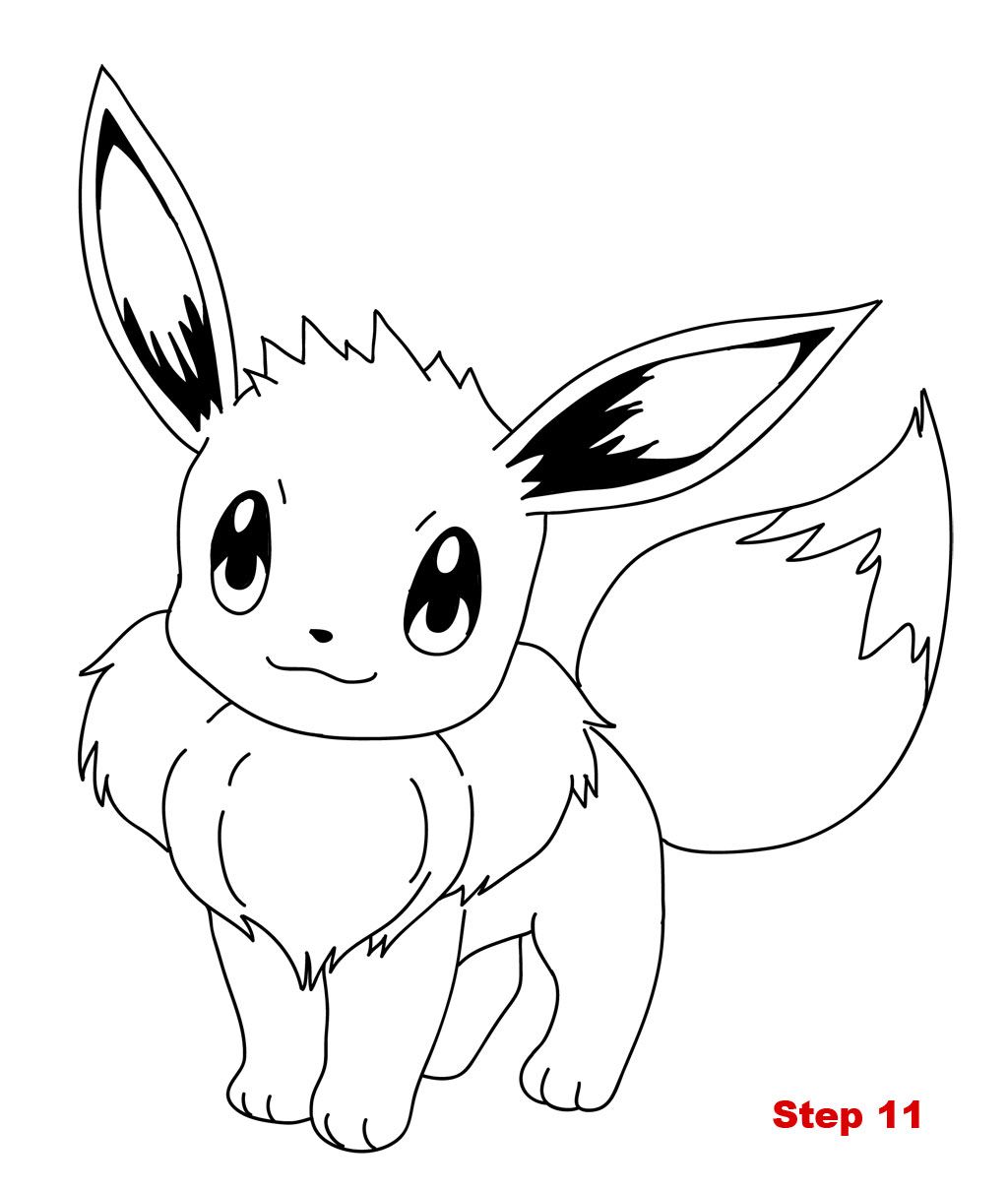1024x1209 Pokemon Eevee Coloring Pages