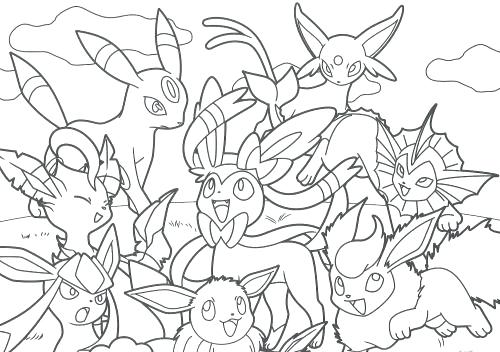 500x352 Eevee Coloring Pages And Friends Coloring Book Eevee Coloring